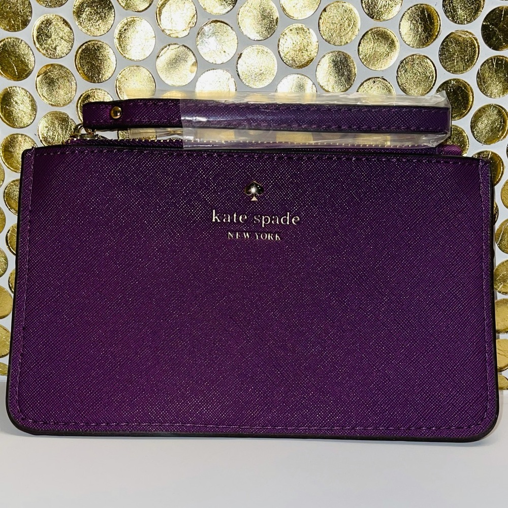 NWOT Kate Spade Wristlet-Vibrant Deep Purple